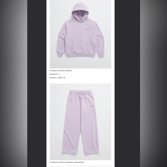 Madhappy Fleece Sweat set (hoodie + sweatpants) in Taro